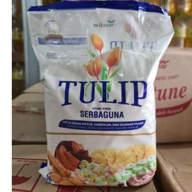 

Tepung terigu serbaguna TULIP 1KG