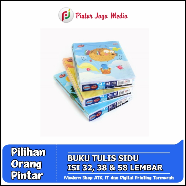 

Buku Tulis Sinar Dunia (SIDU) - Buku Tulis Anak Sekolah Isi 32, 38 & 40 Lembar