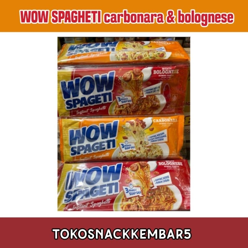 

WOW spageti rasa Carbonara & Bolognese
