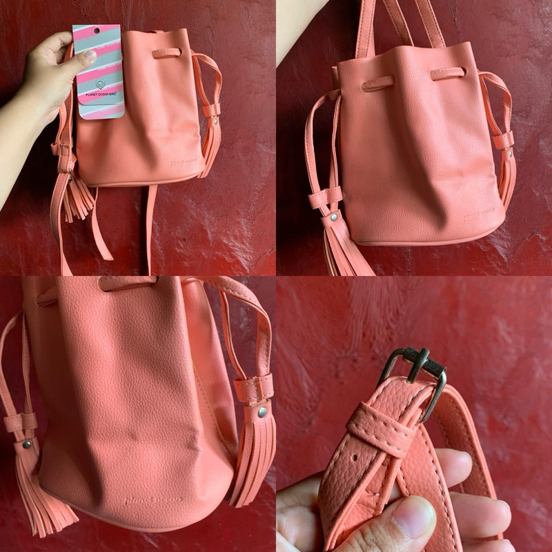 [PRELOVED, LIKE NEW] Sling bag Serut Planet Ocean Girls Pink