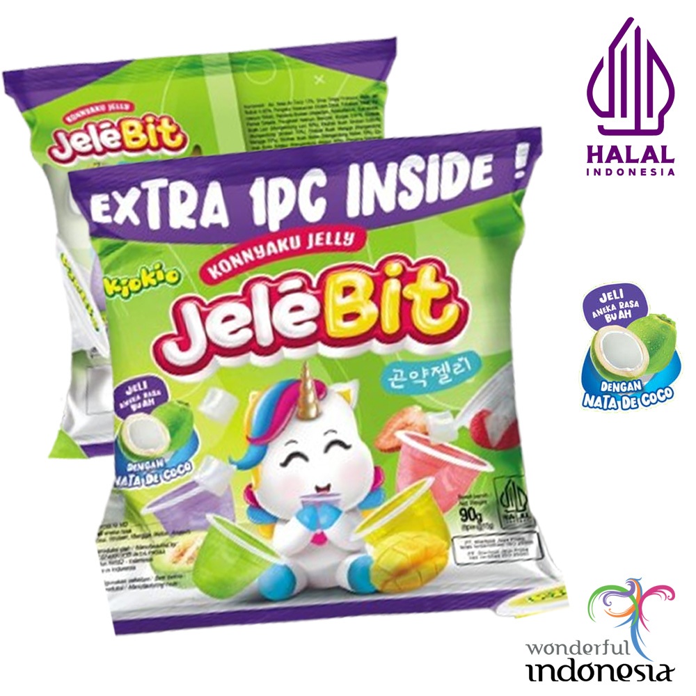 

Kiokio Jelebit Nata de Coco 90gr HALAL isi 6 cup