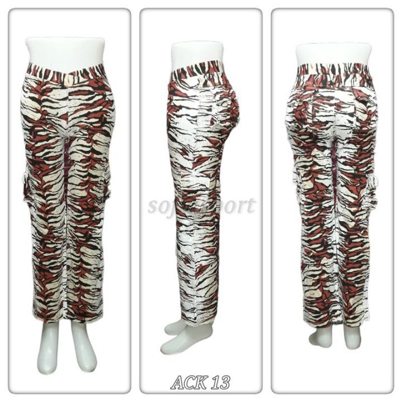 CELANA SENAM CARGO ARMY WANITA