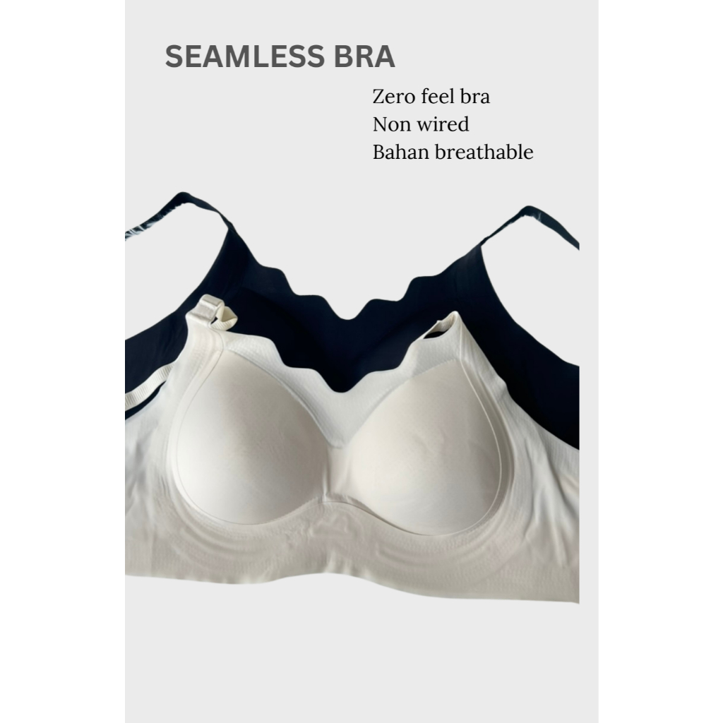 Braella Zero Feel Bra Seamless tanpa kawat bahan adem busa tipis