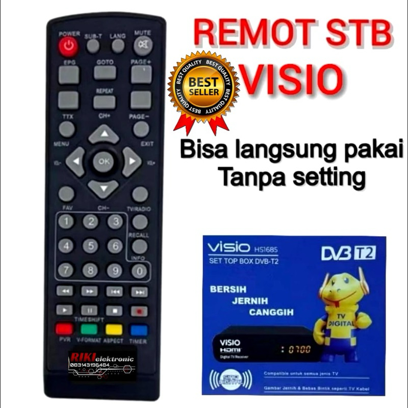 REMOT set top box VISIO-SOGO-LUBY-ADVANCE-EVERCROS-Pioline DLL