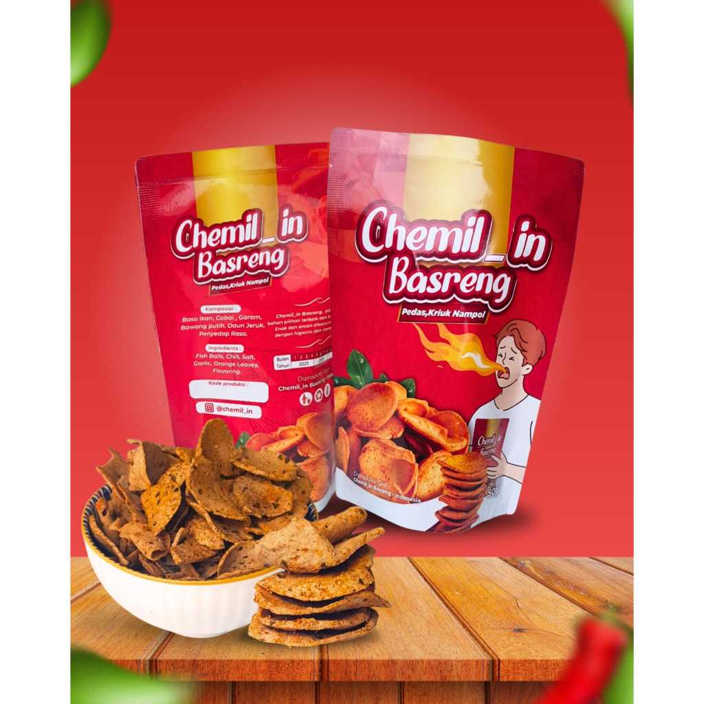 

Basreng Bumbu Tanpa Mecin (Pedas Sedang)