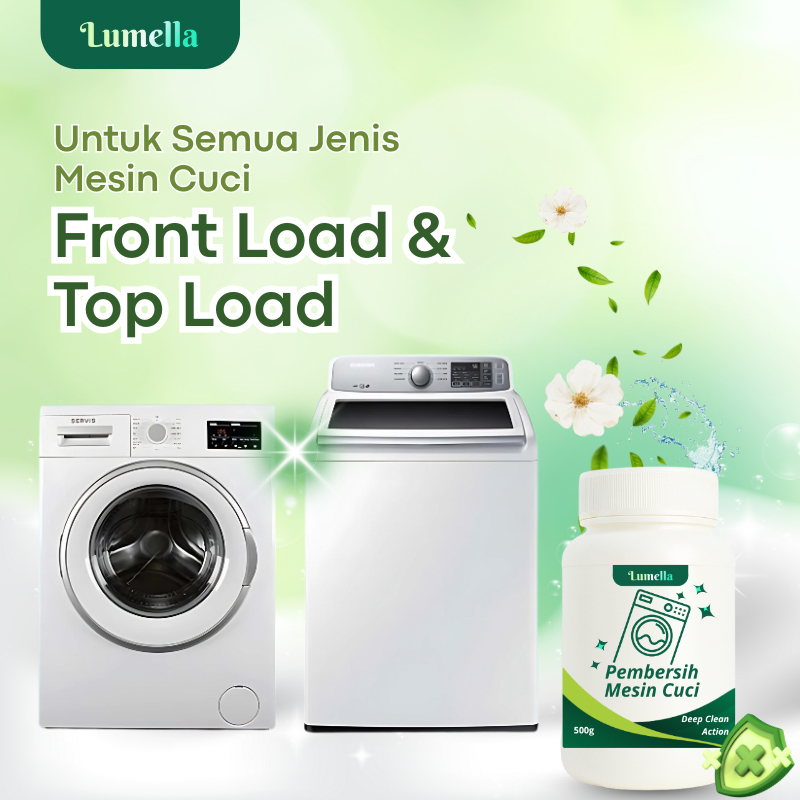 Lumella Pembersih Mesin Cuci Cleaner Mesin Cuci Machine Cleaner Premium Serbuk Pembersih Mesin Cuci