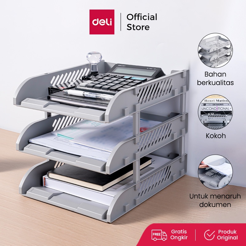 Deli Rak File / File Tray Berkas Dokumen 9217ES