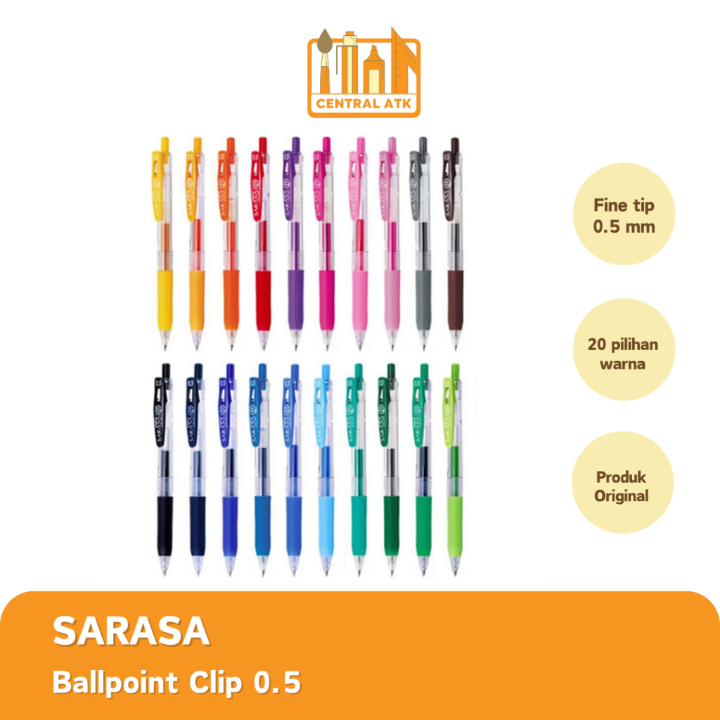 

BALLPOINT | BOLPEN | PULPEN ZEBRA SARASA 0.5