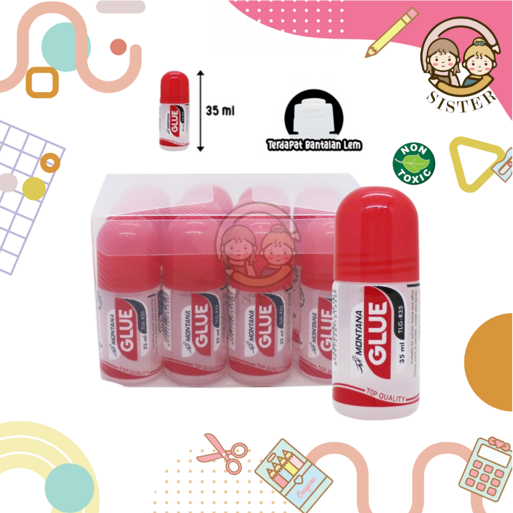 

Lem Kertas / Lem Cair / Liquid Glue Stick Cair 35ml Montana