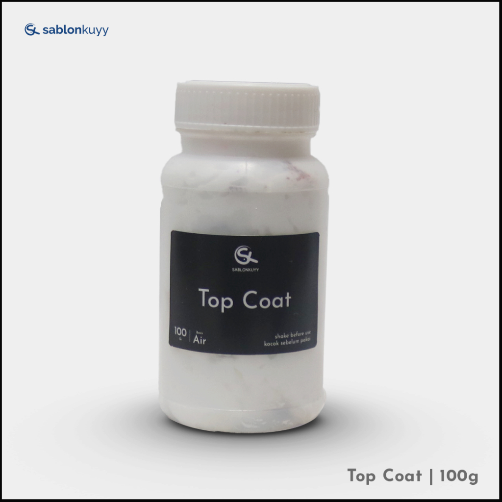 Top Coat Finishing Sablon Kilap - 100gr
