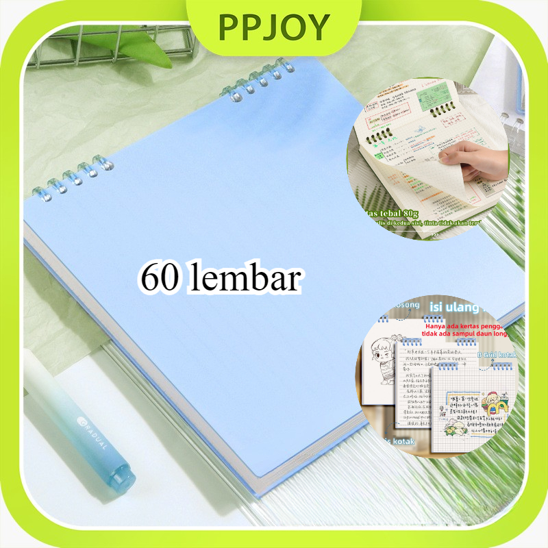 

[Ready] Binder 360 Derajat Notebook/Notebook Buku B5 Flip Vertikal/ Buku Binder B5 /Tulis Sekolah Lucu Buku Notebook Aesthetic