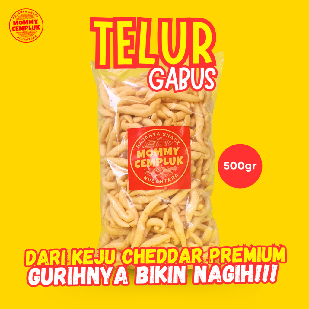 

500 Gram Telor Gabus Keju Asin Renyah Stik Keju Mommy Cempluk Keju Cheese Snack Makanan Ringan