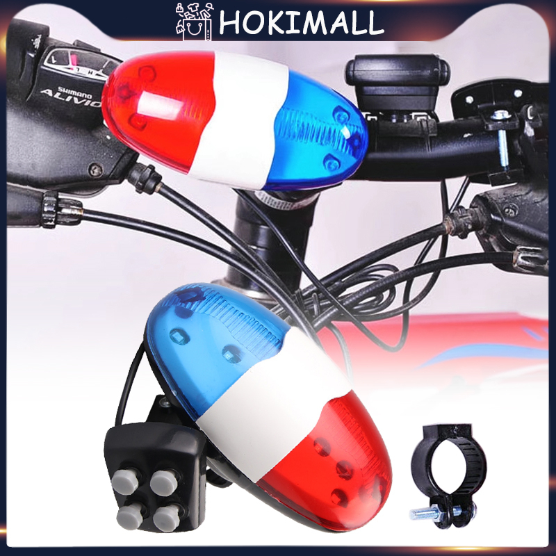 Lampu Led Sepeda Klakson Elektronik Lampu Sepeda Gunung Dengan 6 Sirine Menyala Terang