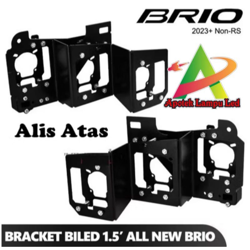 Breket Biled BRIO Matrix Bracket Projie All New Honda Brio 1.5 Inch Proji 2023 2024 DRL Alis Atas Ke