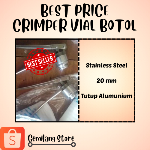 Best Price Crimper Botol Vial 20 Mm Stainless Steel