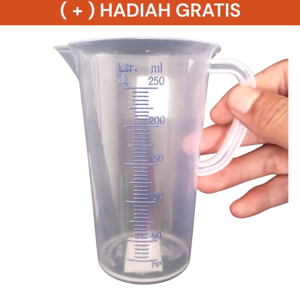 Gelas Takar 250 ML Green Leaf / Gelas Takar
