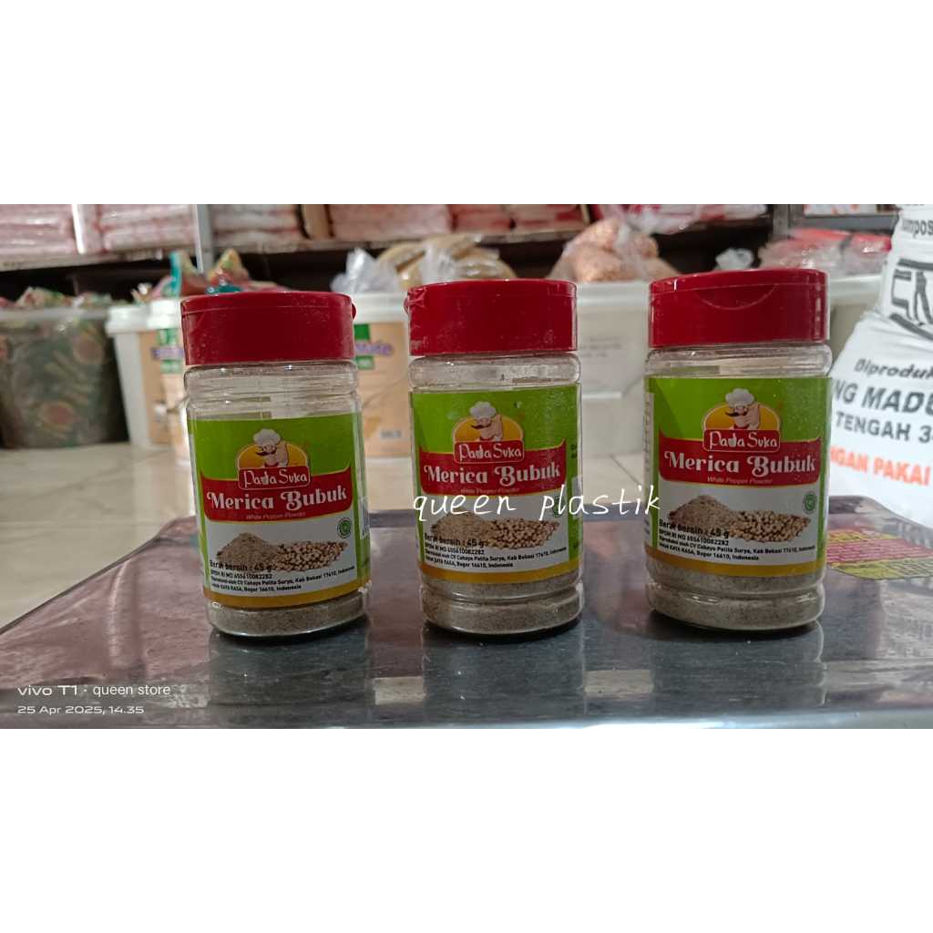 

6 botol merica bubuk Padasuka Bumbu Dapur Merica Bubuk 45gr