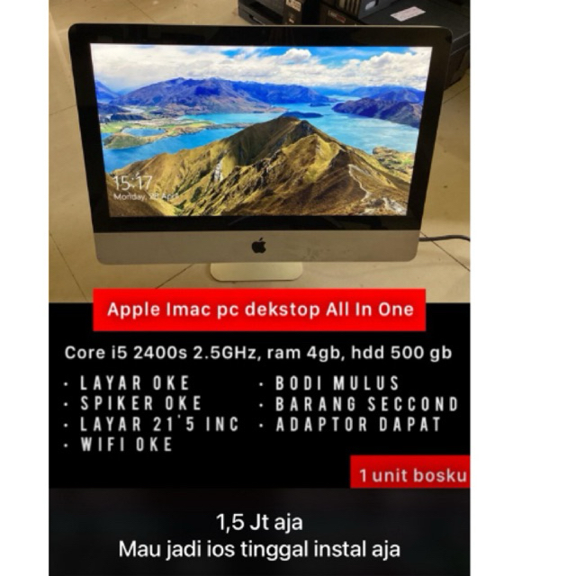apple imac pc dekstop all in one