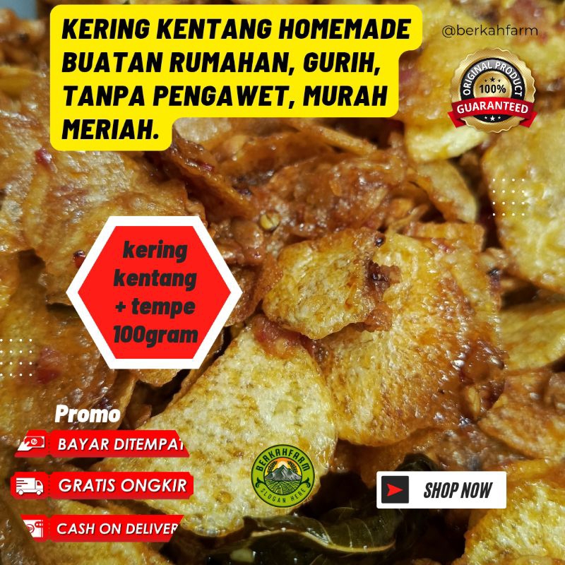 

100gr Kentang Mustofa Kering Kriuk – Kentang Goreng Pedas Manis, Renyah Tahan Lama, Cocok Buat Camilan & Lauk Nasi
