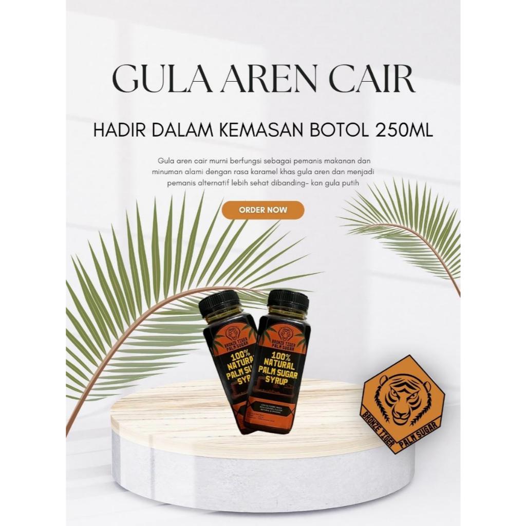 

Bronze Tiger Palm Sugar Syrup 250ml/ Sirup Gula Aren kemasan botol 250 mL