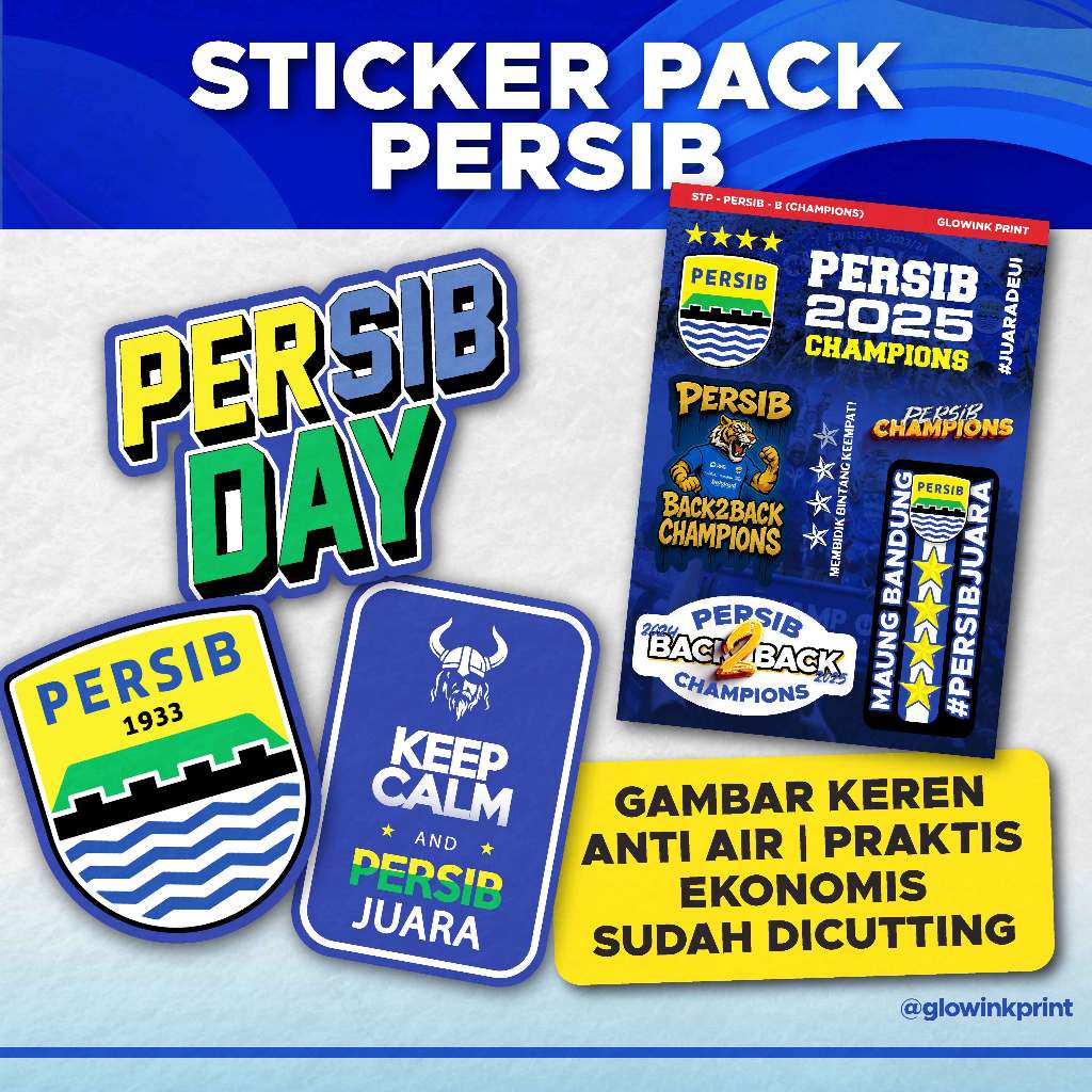 

Sticker PERSIB, Vinyl, Anti air, Sticker Motor Mobil PERSIB, Sticker PERSIBDAY