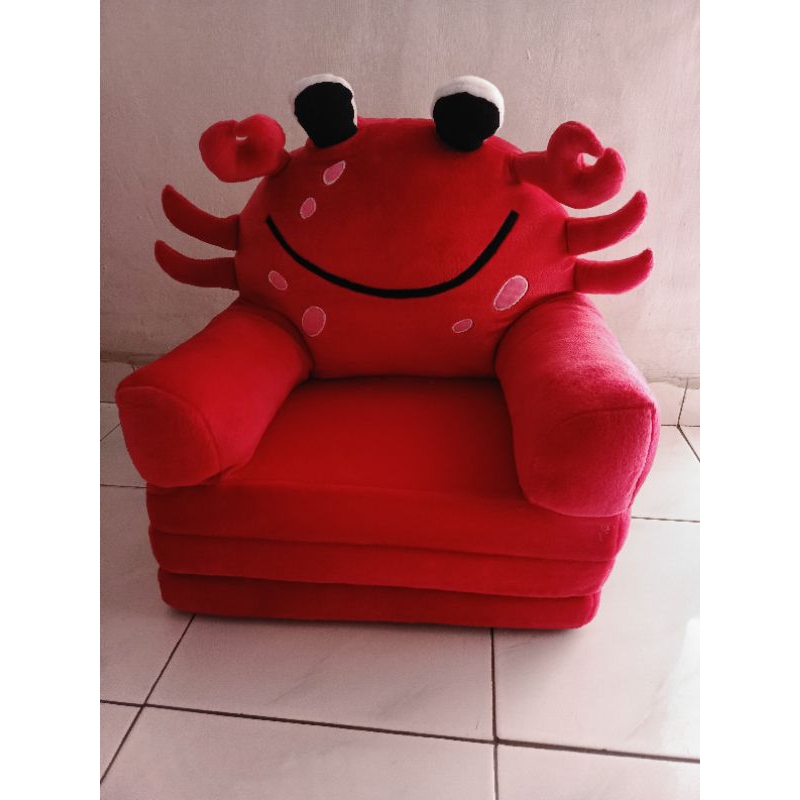 sofa lipat anak/ kursi lipat santai anak pola kartun yg lucu/ sofa bed anak anak