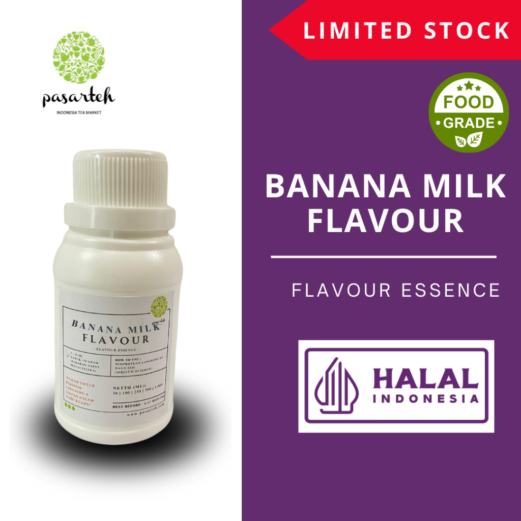 

[ Pasarteh ] Banana Milk Flavour | Perisa Pisang | Perisa Buah | Food Grade | Flavor Essence | Esen