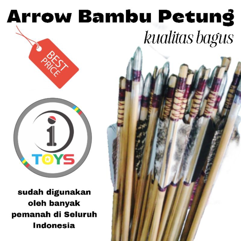 Arrow Bambu Petung kualitas bagus Premium Natural untuk Horsebow dan Standartbow
