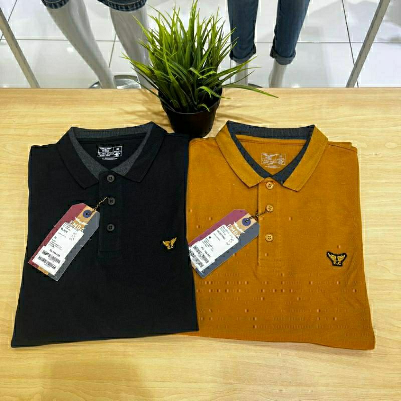 kaos kerah emba pria original