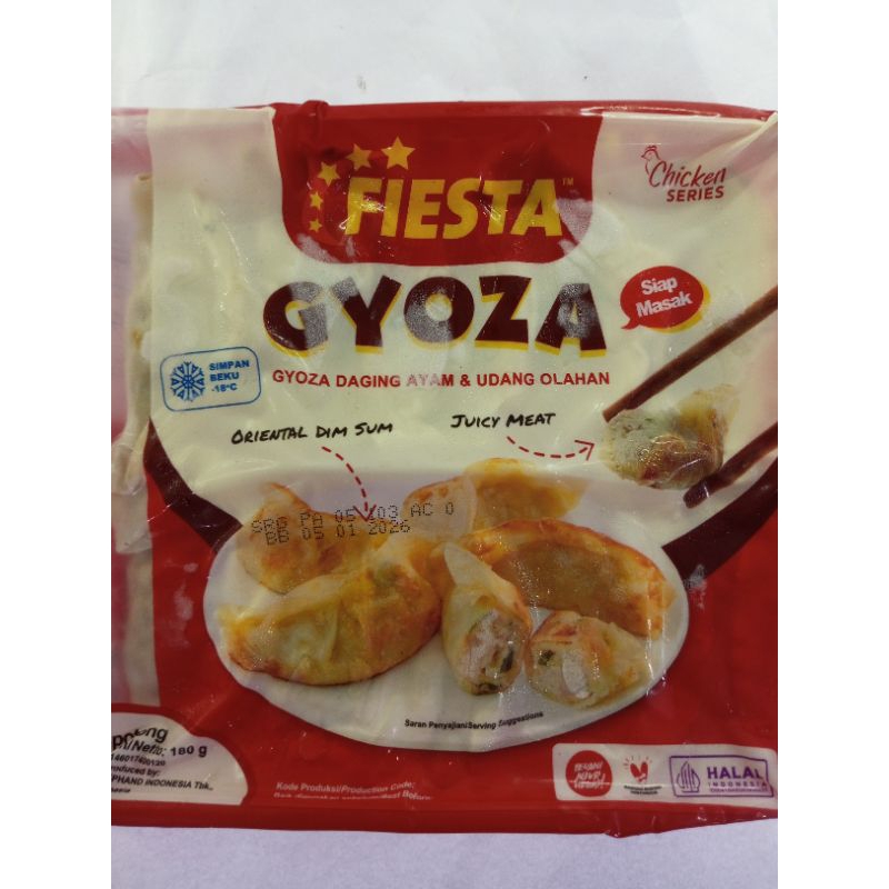 

FIESTA Gyoza 180gr (Tahan suhu ruangan 1-3hr)