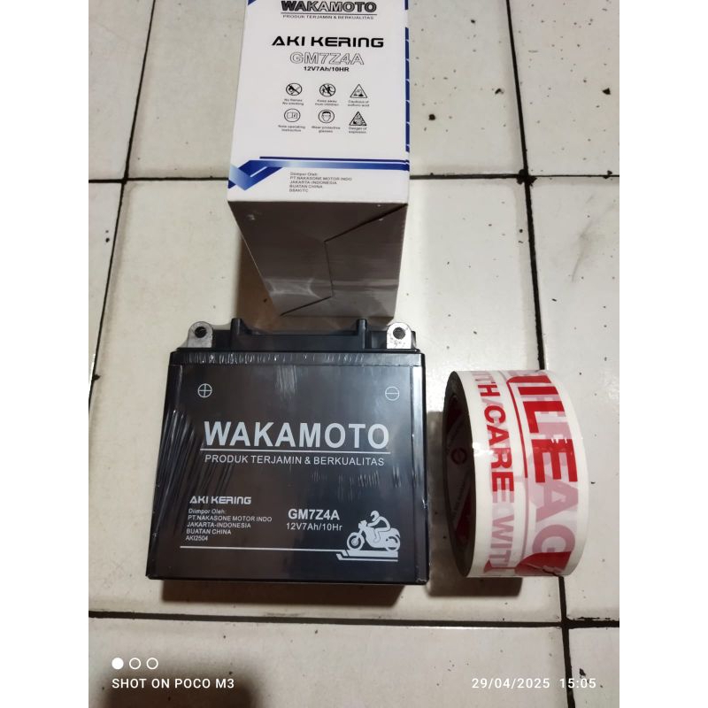 battery aki mf kering Thunder 125
