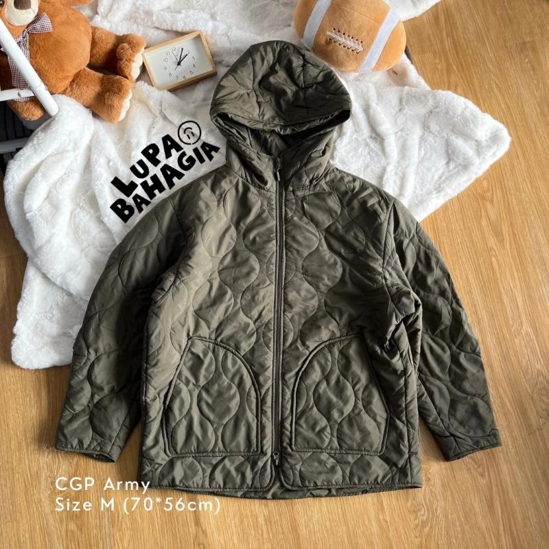 CODEGRAPHY CGP Army Quilted Inner Puffer Jaket size M | 100% Original