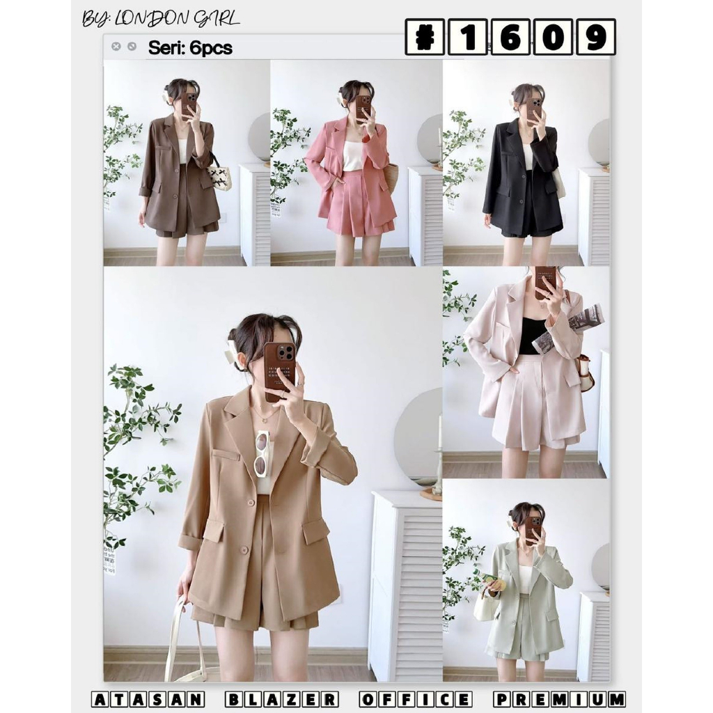 London Girl blazer polos premium korean style by London Girl REAL PICT