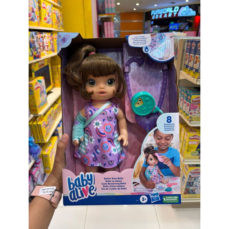 baby alive better now bella color reveal new original baru asli boneka hasbro doll mainan anak perem