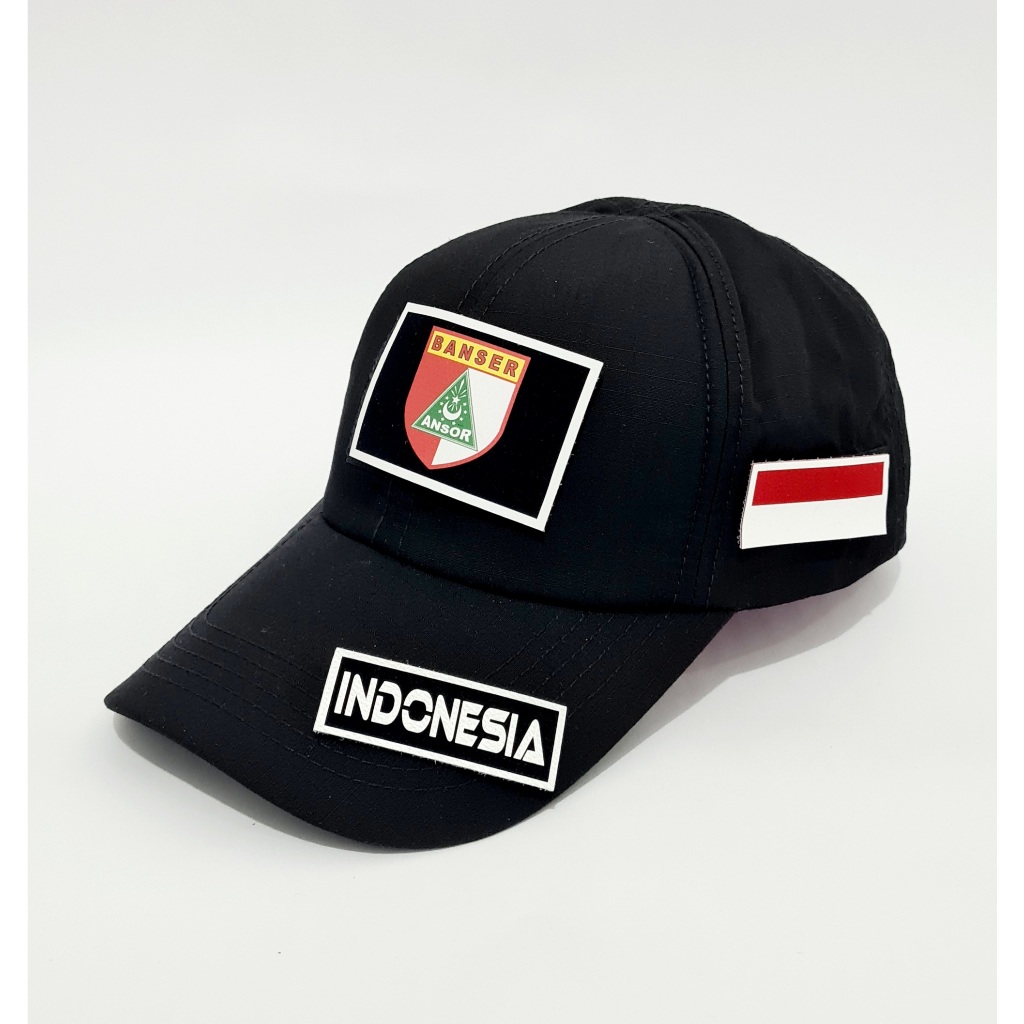 Topi Tactical Logo Banser Ansor NU Model PDL Premium Quality Free 3 Patch Emblem Tempelan Velkro