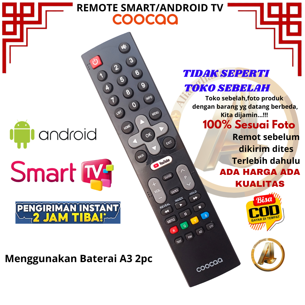 REMOT REMOTE TV COOCAA ANDROID Smart TV 32S5C 40S5C