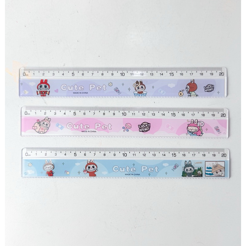 

Penggaris labubu PREMIUM 20cm 1set isi 3 pcs