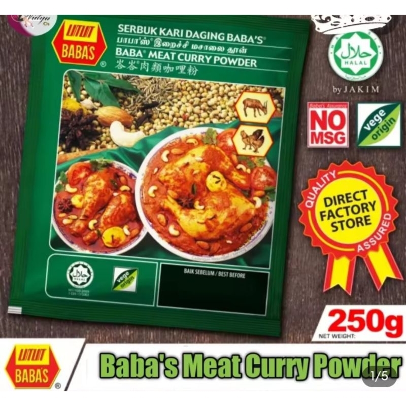 

Bumbu kari daging 250gr / bumbu kari bubuk / bumbu kari ayam / serbuk kari malaysia babas