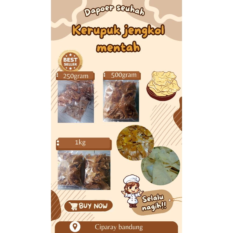 

kerupuk jengkol mentah