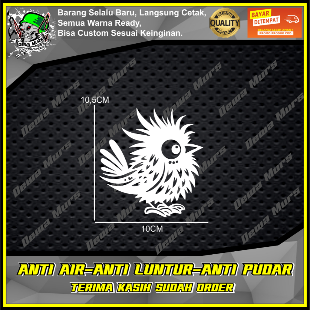 Cutting Sticker ANAK BURUNG LUCU Sticker Cocok Buat Motor Dan Mobil