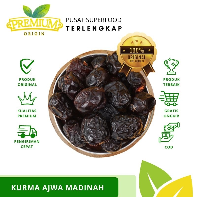 

[ AJWA Madinah ] Kurma Ajwa Madinah Premium | Kurma Nabi Asli Madinah