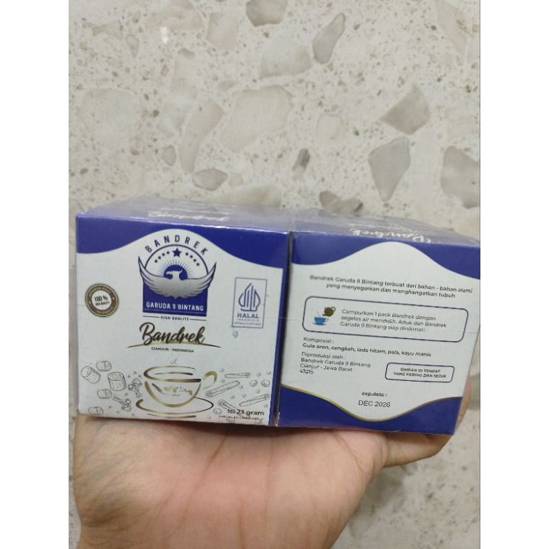 

Bandrek Garuda 9 Bintang Kemasan 1 Pack isi 10 Bungkus