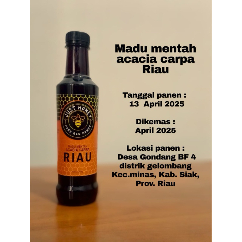 

MADU MENTAH MURNI ASLI RAW HONEY ACACIA CARPA RIAU
