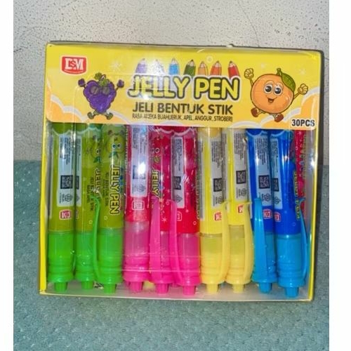 

PERMEN JELLY BENTUK PEN BOX ISI 30 Pcs