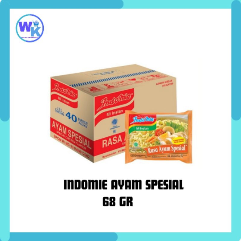 

Indomie Ayam Spesial 68g 1 Dus (40 Pack) | Langsung dari Supermarket!
