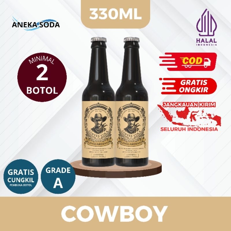 

Minuman Soda "Cowboy" Grade A CB Linggardjati Halal 330ml Termurah | Coffee Beer Coffee Bear Kopi Moka 121