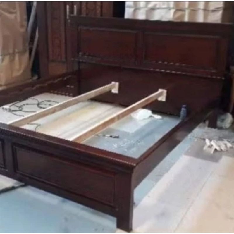 Dipan Kayu Jati | Dipan Kayu | Difan Minimalis | Ranjang | Ranjang Kayu | Tempat Tidur | Tempat Tidu