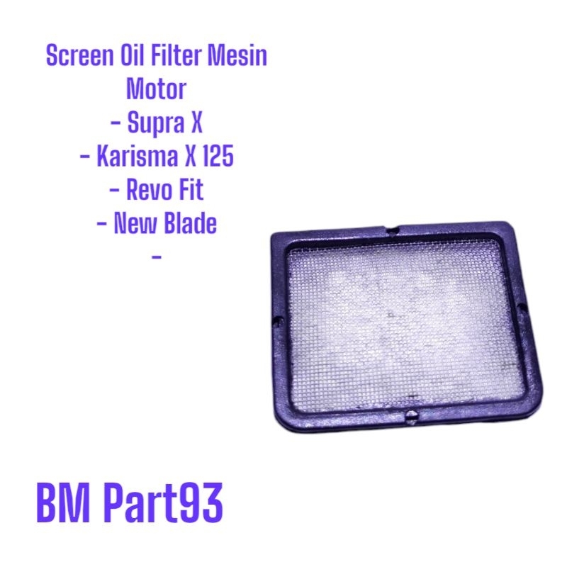 Screen Oil Filter Filter Oli Mesin Motor Honda Supra X Karisma X 125 Revo Fit New Blade