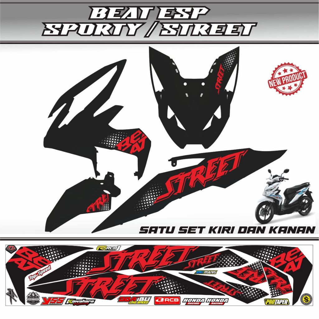 STIKER STRIPING MOTOR BEAT SPORTY / BEAT ESP STIKER KEREN