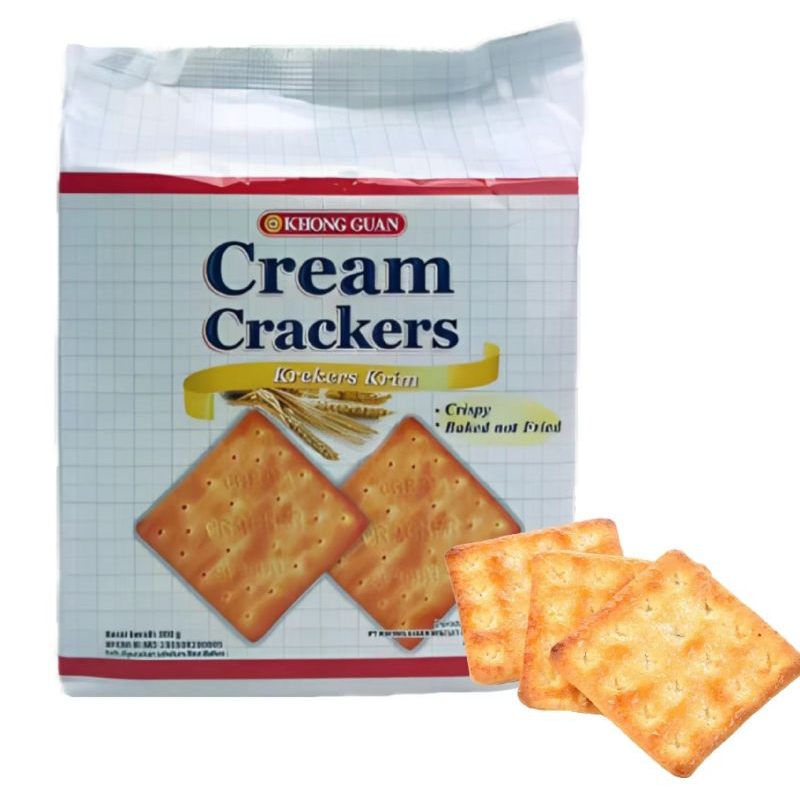 

Khong Guan / Biskuit Cream Crackers / Biskuit Krekers Gandum / 350gr